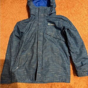 Columbia Kids Blue Patterned Raincoat
